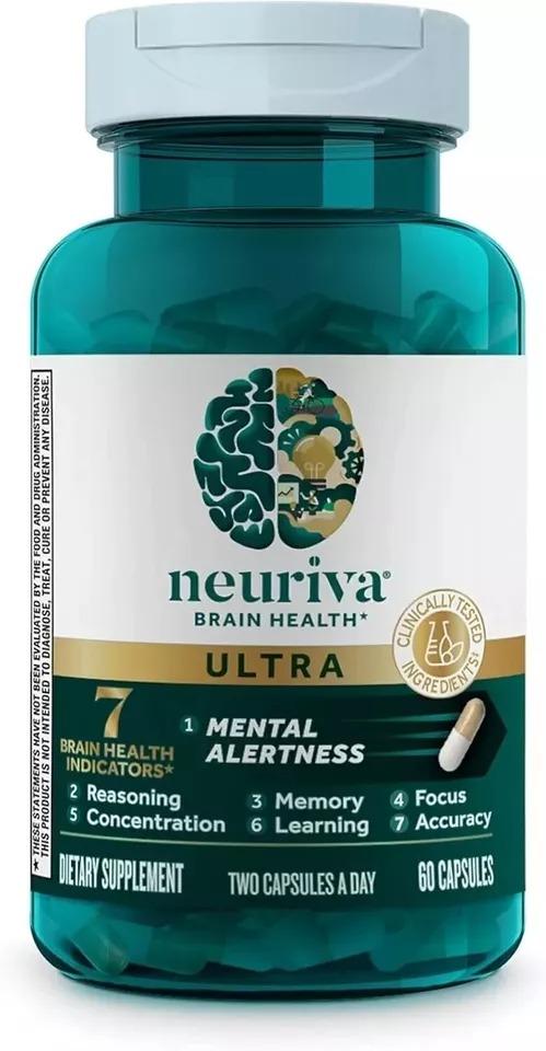 Neuriva Brain Health Ultra 60 Capsules — supplement pack