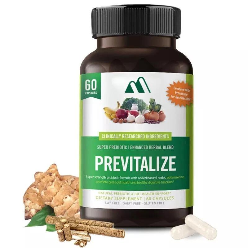 60 Capsules Previtalize Probiotic Element Food Capsules, Probiotic Fiber — supplement pack