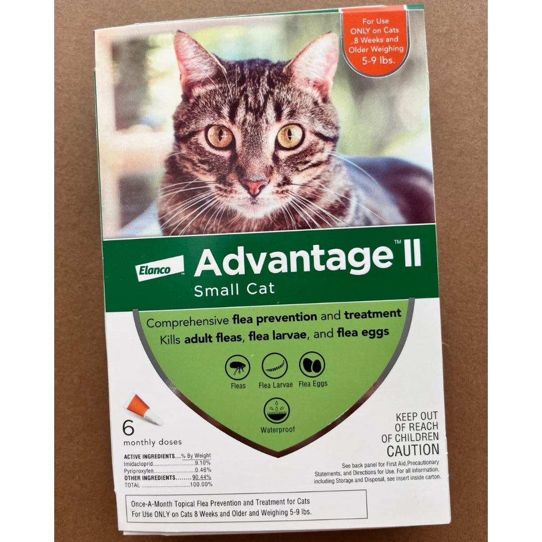 Advantage II Flea Treatment For Small Cats 5-9lbs 6 Doses — pet care product