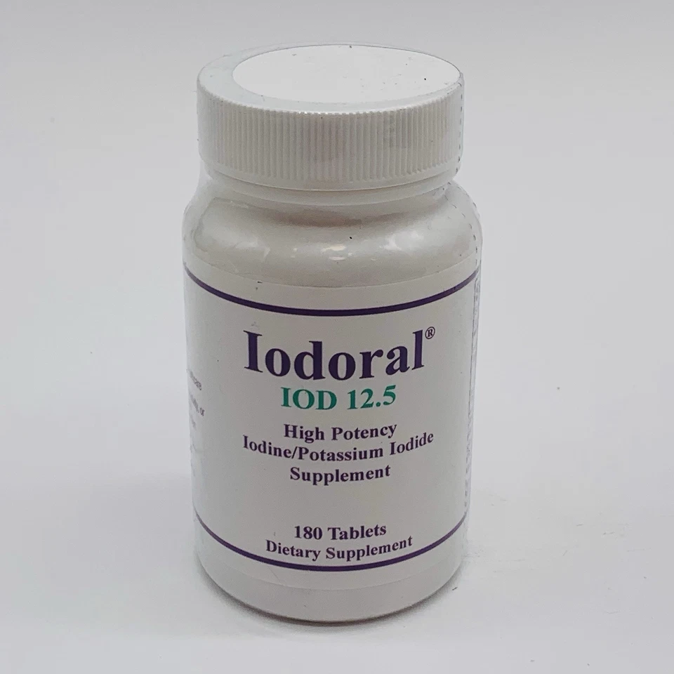 Optimox Iodoral 12.5 mg High Potency Iodine Nutritional 180 Tab — supplement pack