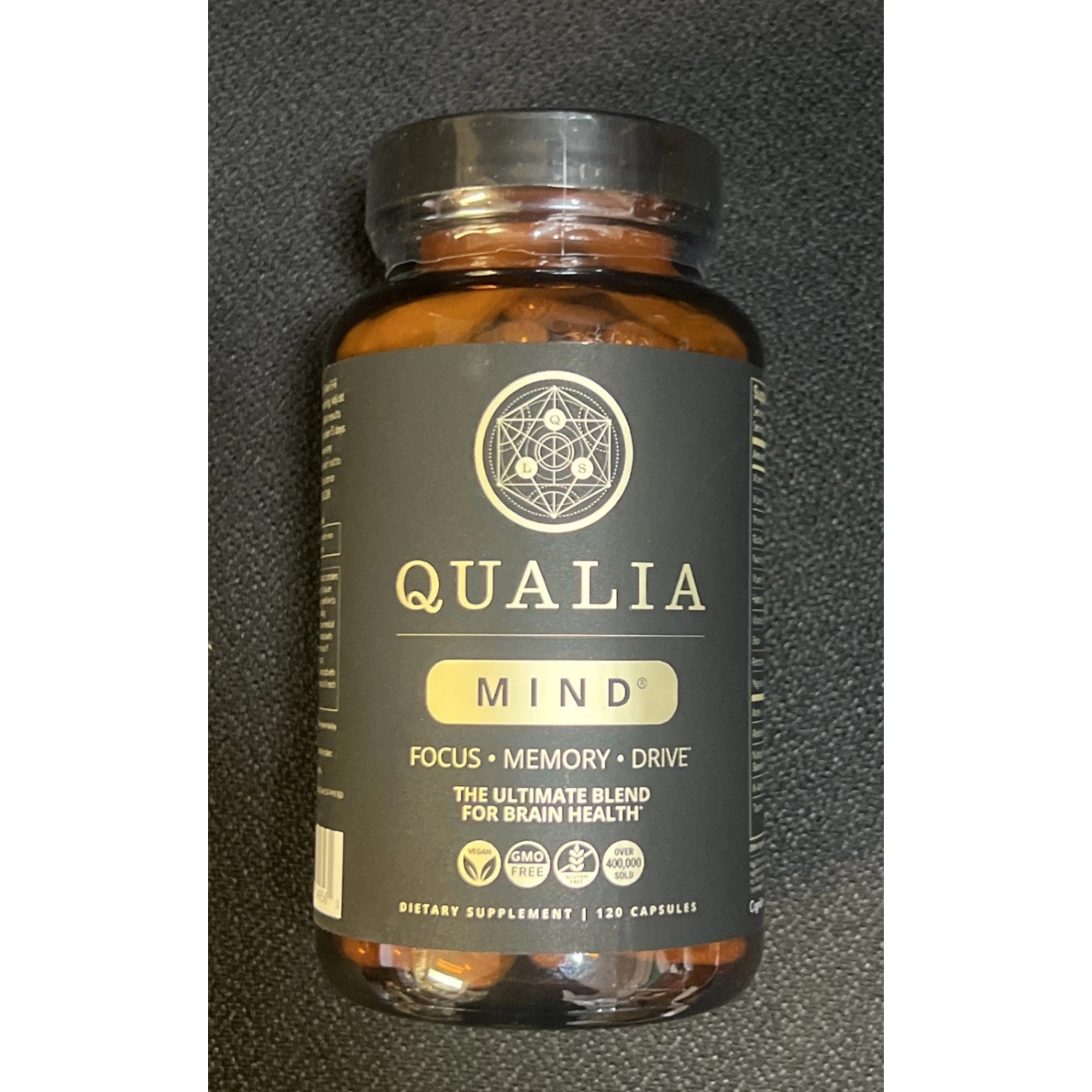 Qualia Mind Focus Memory Drive Supplement 120 Capsules — supplement pack