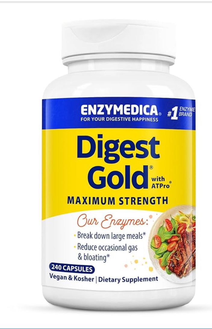 Enzymedica Digest Gold + ATPro, Maximum Strength 240 Count — supplement pack