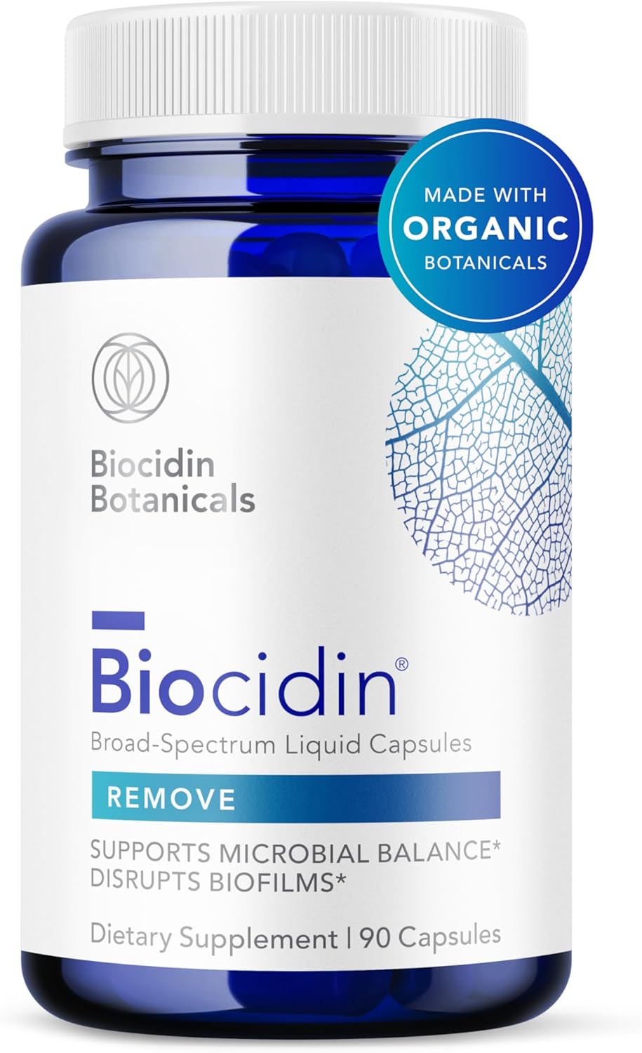 Biocidin Capsules - Biofilm Disruptor - Supports Gut Detox Cleanse, Healthy Microbial Balance — supplement pack