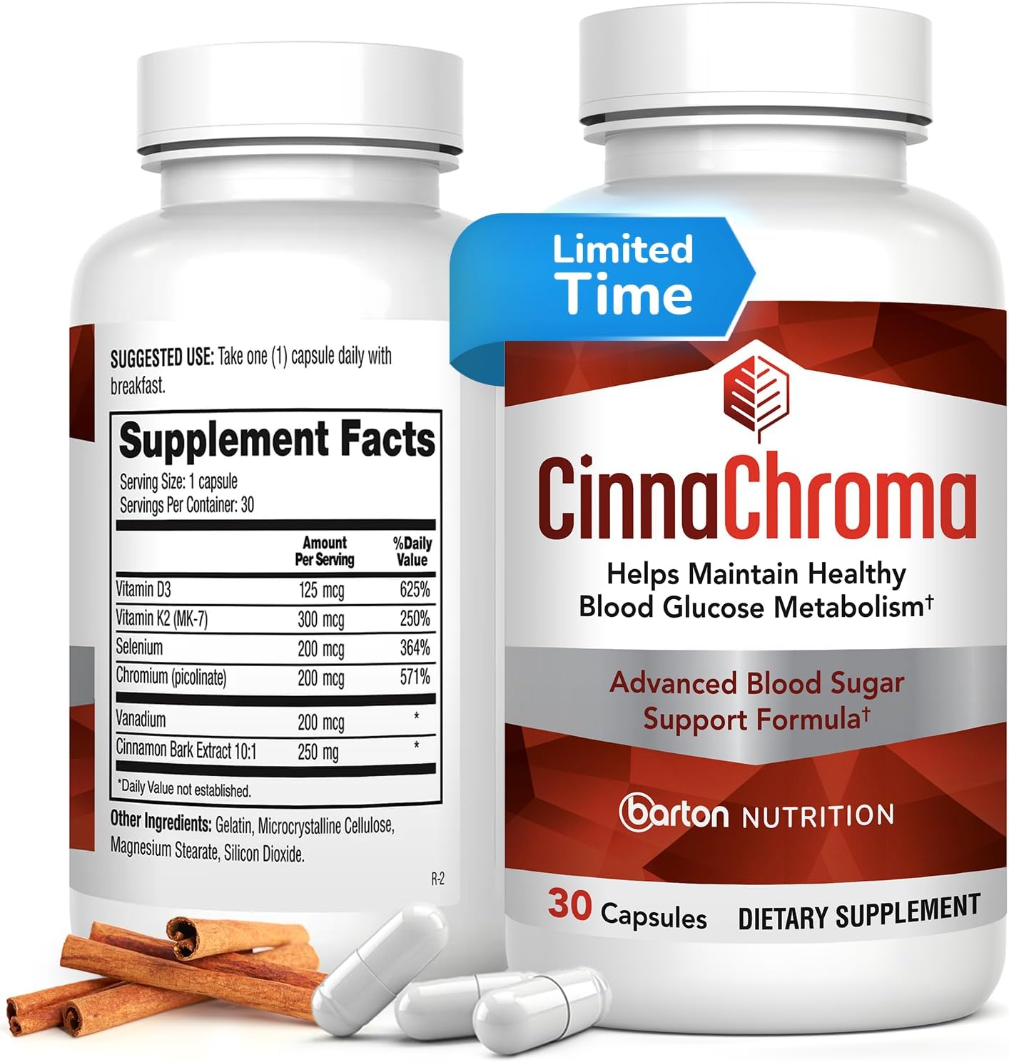 CinnaChroma 30 Capsules — supplement pack
