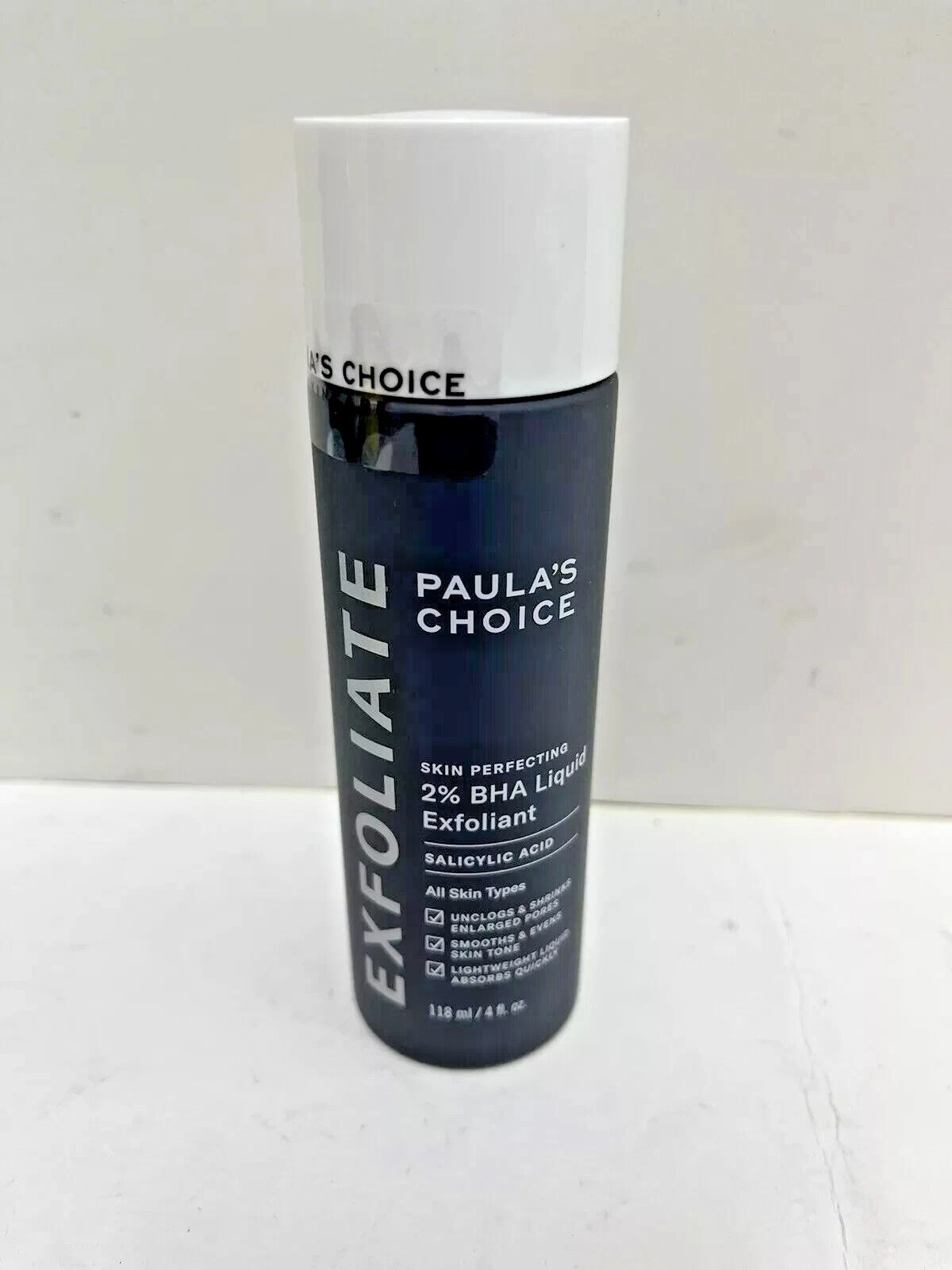 Paulas Choice Skin Perfecting 2% BHA Liquid Exfoliant Salicylic Acid 4oz — supplement pack