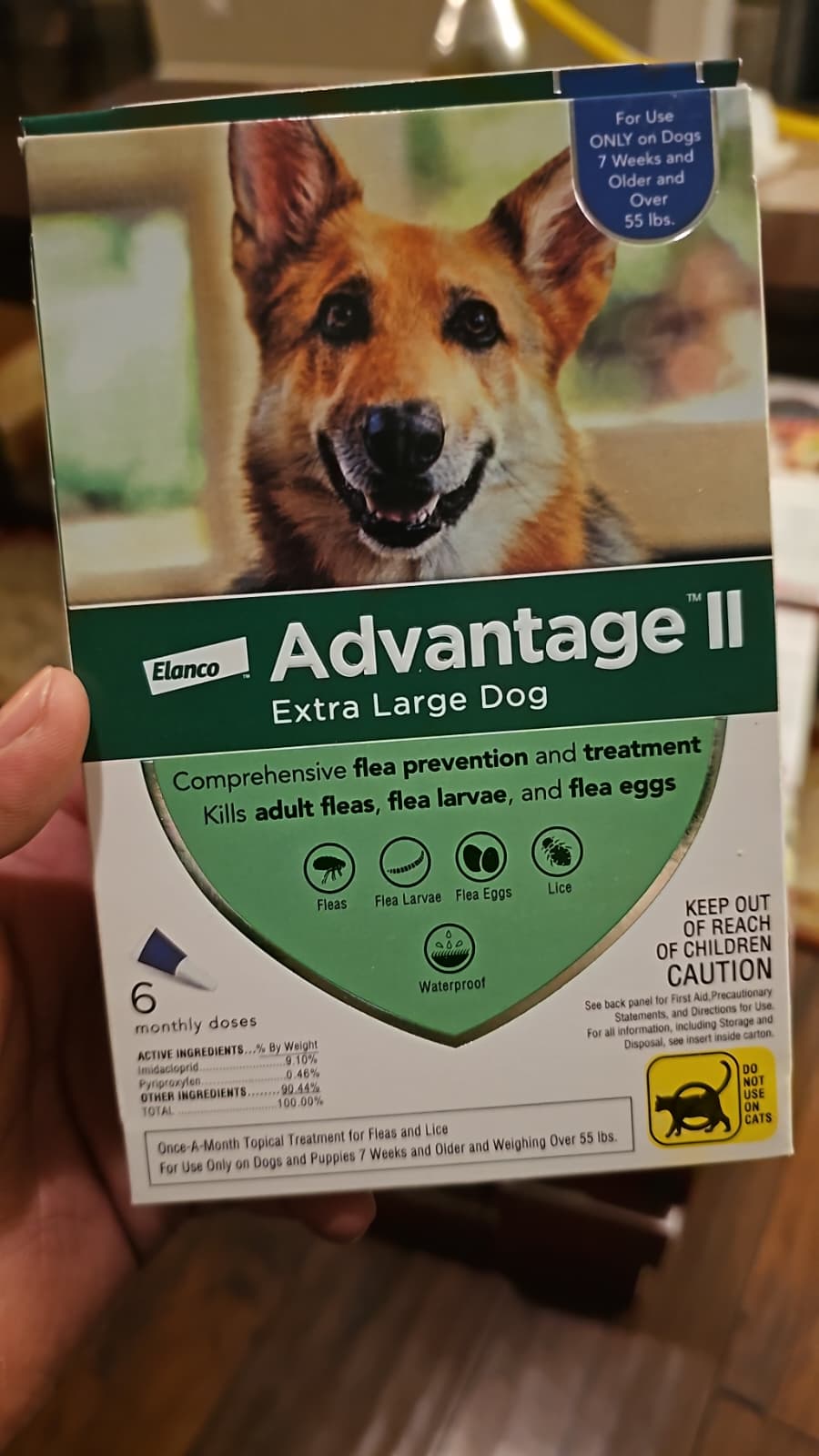 Advantage II for Extra Large Dogs over 55 Lbs — pet care product