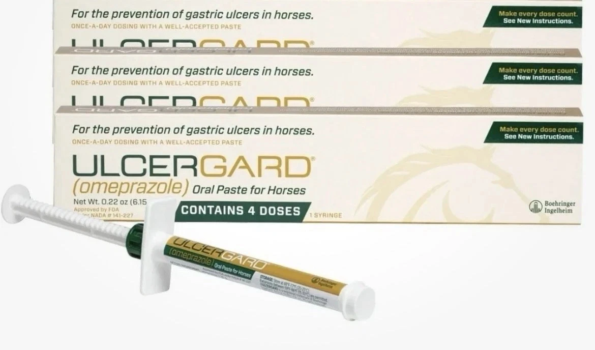 3 Pack ULCERGARD Oral Paste for Horse Stomach Ulcers 22 Oz, 4 dose syringe — pet care product