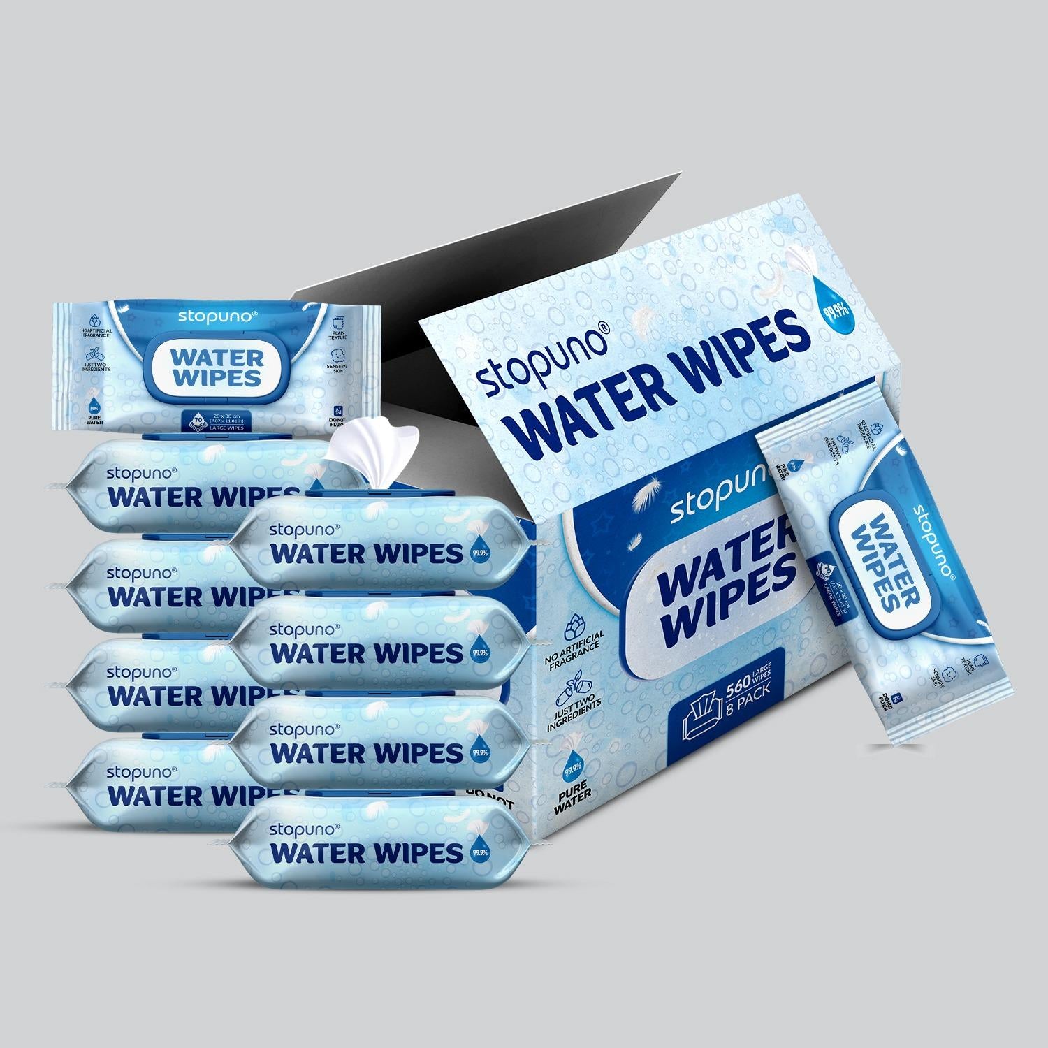 Water wipes Blue (Stopuno) — health and personal care product