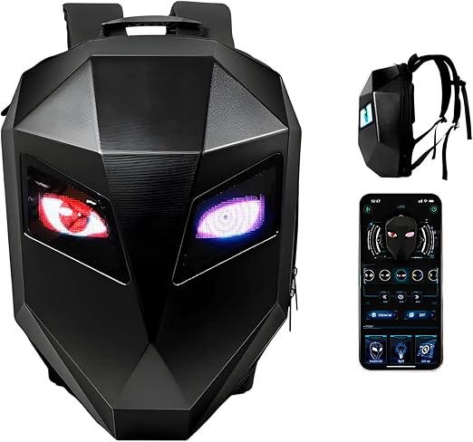 Motorcycle Backpack,LED Programmable Knight Backpack — retail product