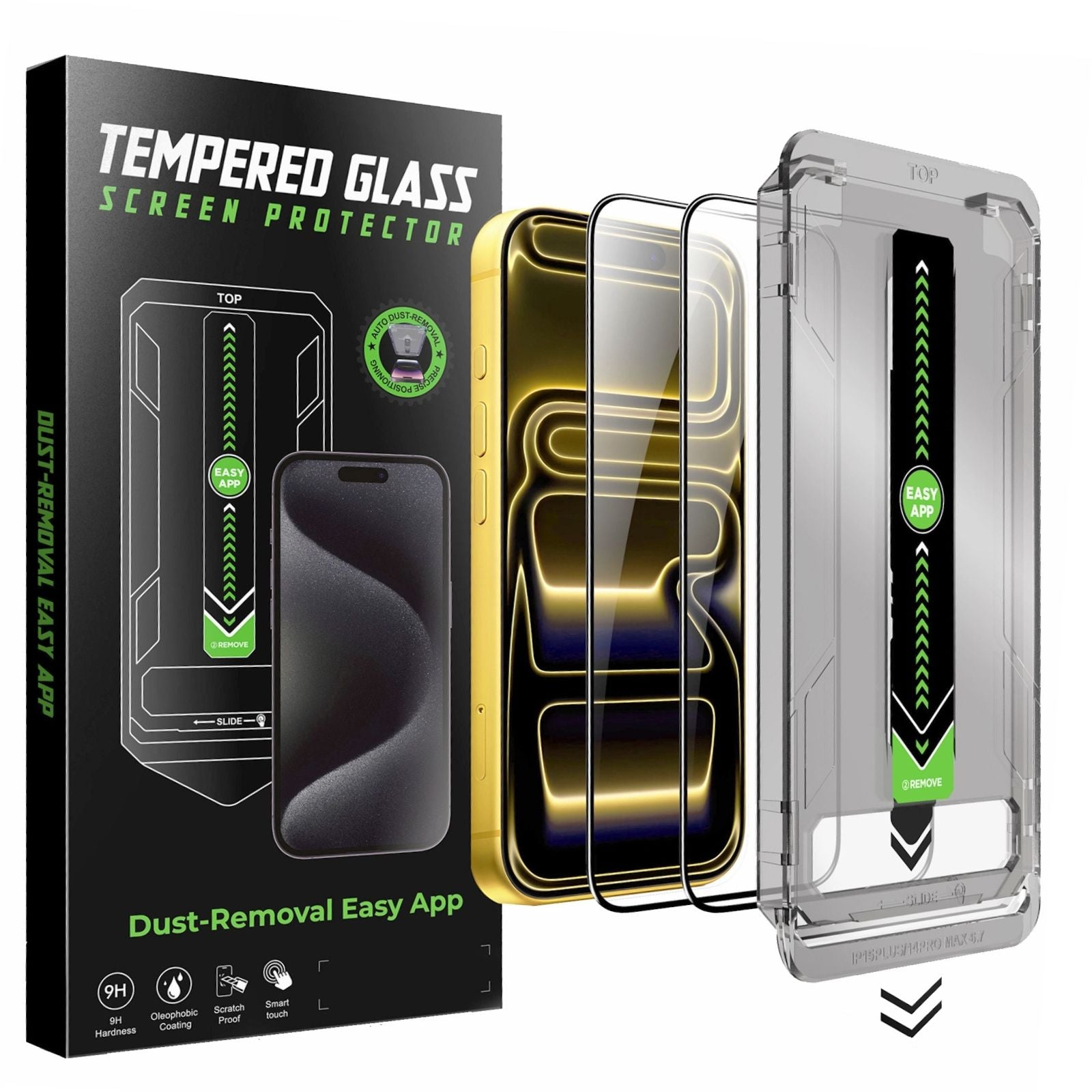 Premium Tempered Glass Screen Protector, HD Clear — consumer electronics product