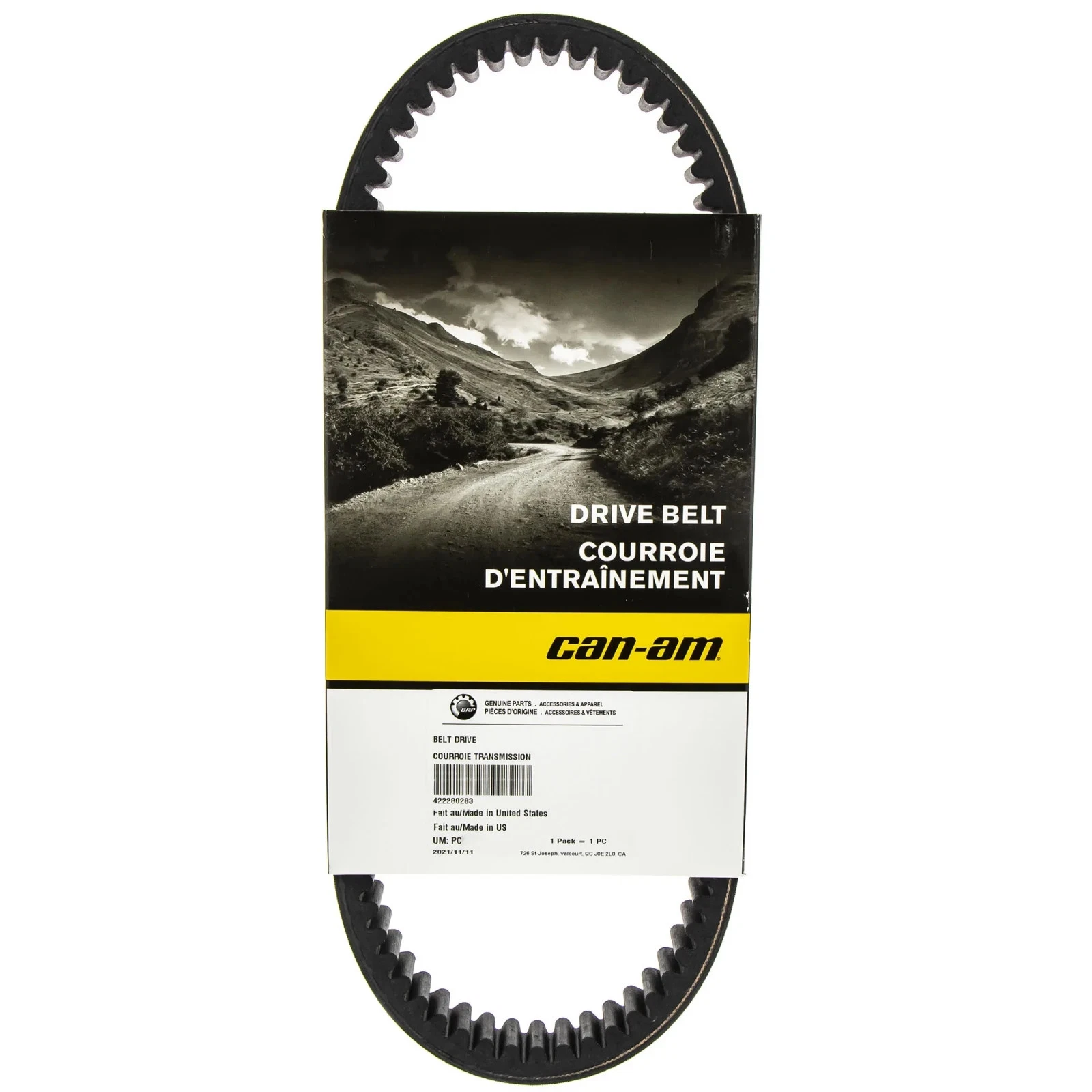 Can-Am 422280283 Clutch Drive Belt Defender Outlander Max 400 450 HD5 — automotive replacement part