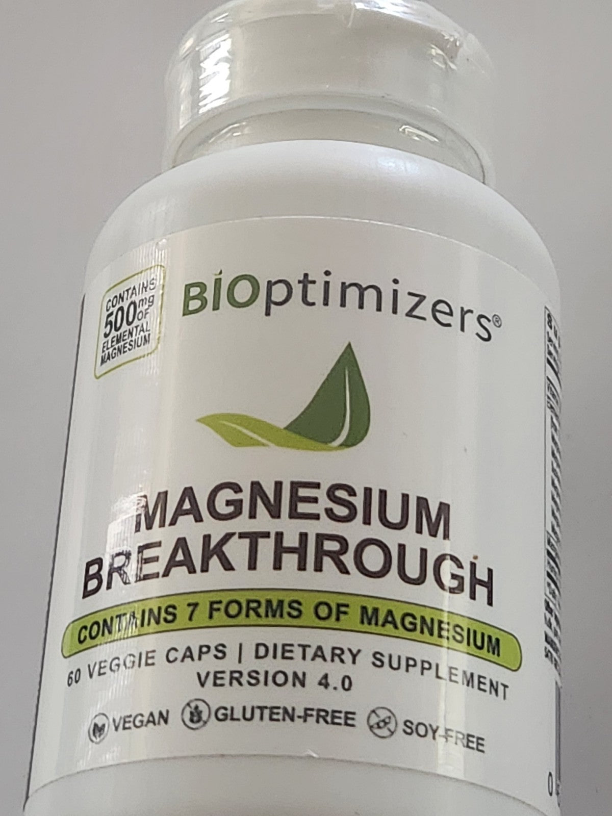 BiOptimizers Magnesium Breakthrough Supplement 4.0 - 60 Capsules — supplement pack