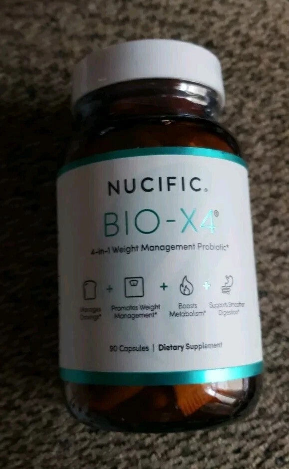 Nucific Bio-X4 4-in-1 Probiotic Digestive Weight Support 90 Caps — supplement pack