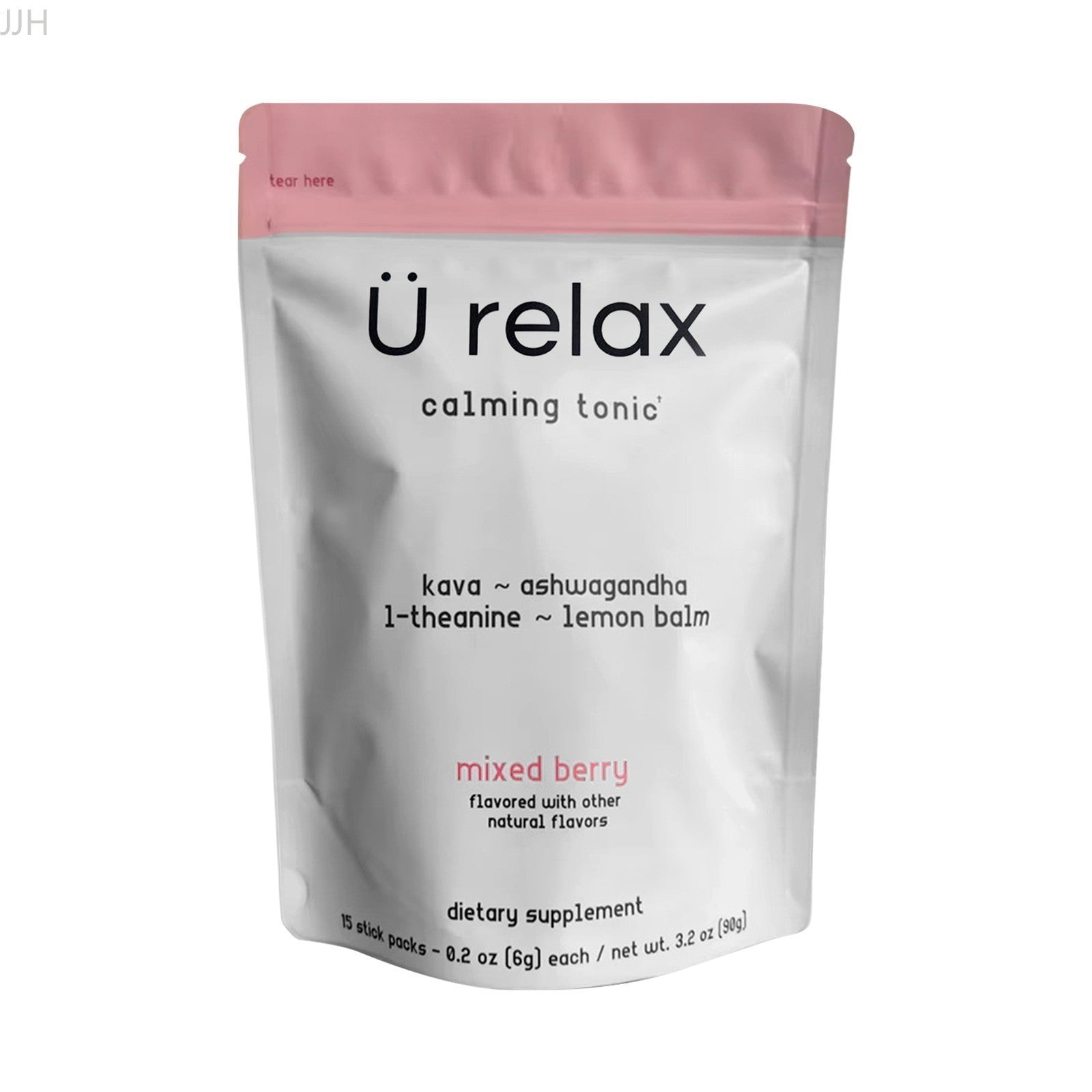 U Relax Calming Tonic- 15 Packets MIXED BERRY Flavor Relax Calming Drink — retail product
