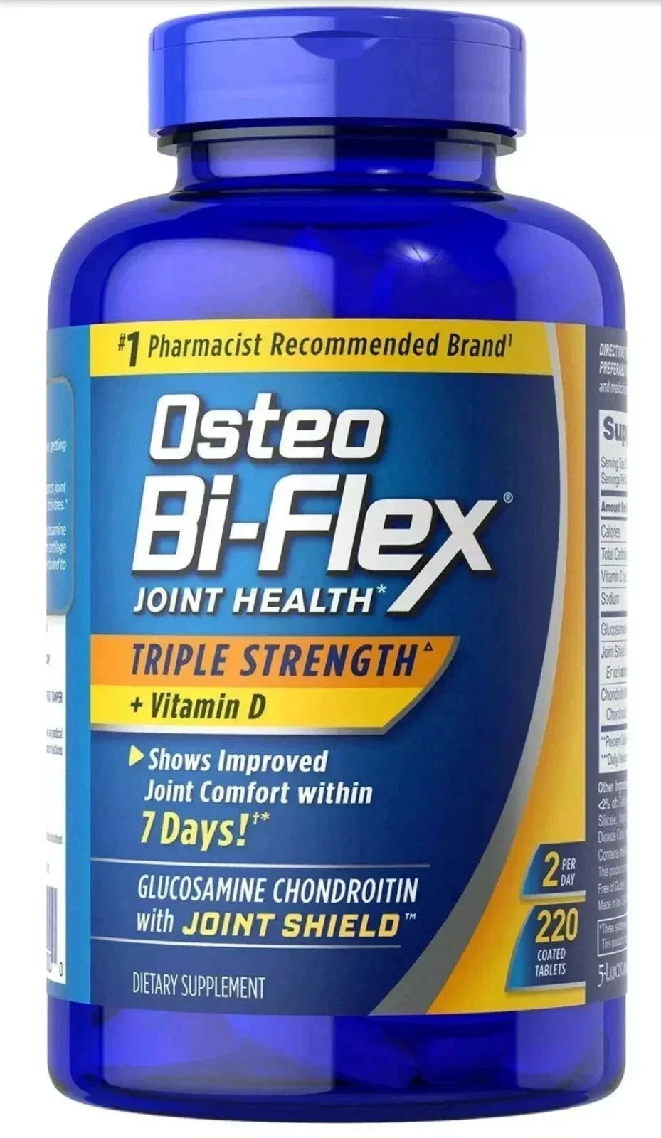Osteo Bi Flex Joint Health Triple Strength + Vitamin D 220 capsule — supplement pack