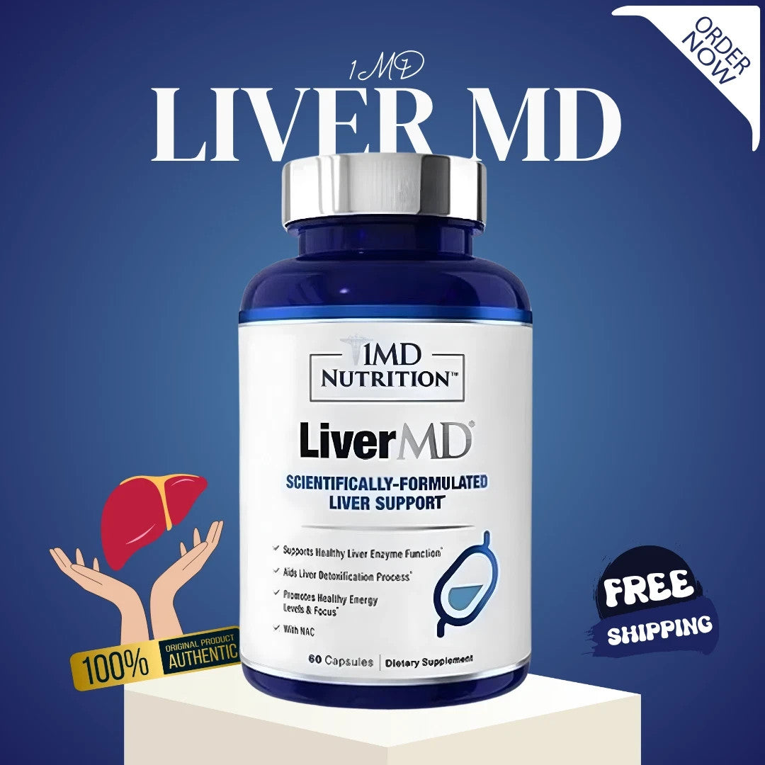 1MD Nutrition LiverMD - Liver Support Supplement | Siliphos Milk Thistle Extract — supplement pack