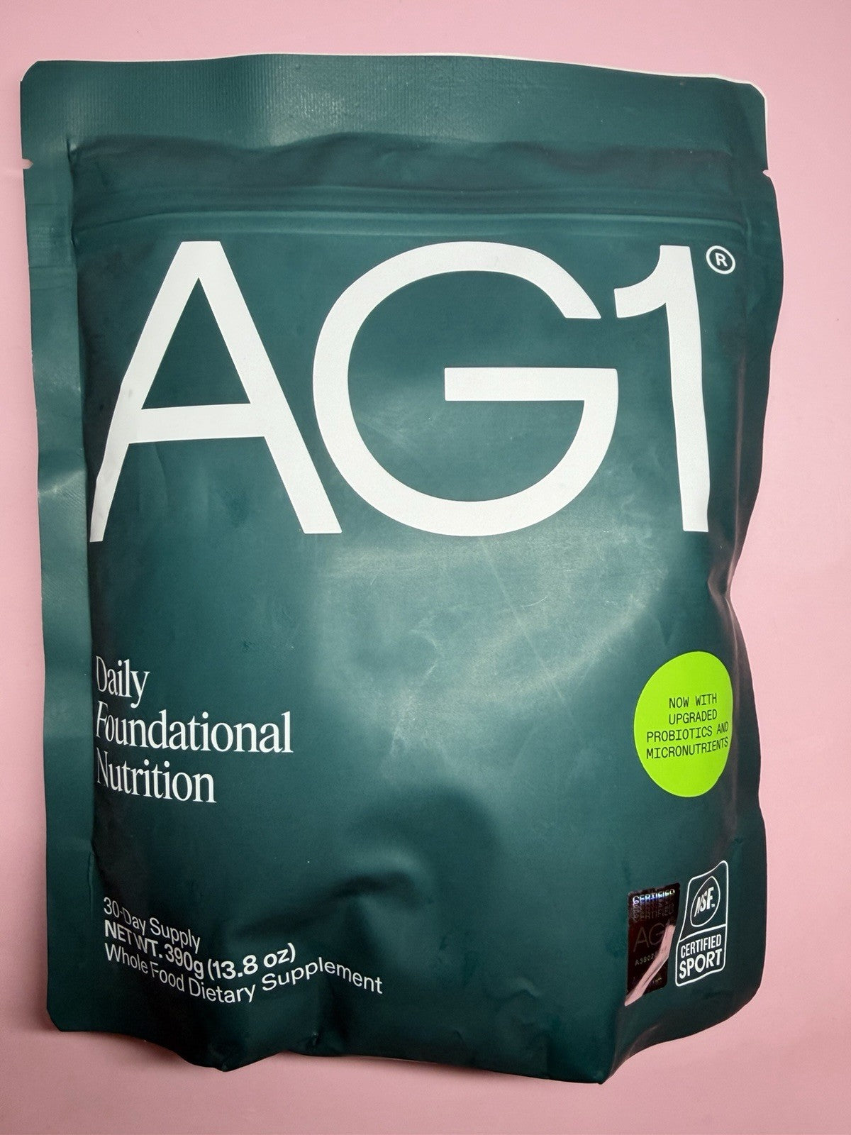 AG1 Daily Foundational Nutrition 12.7oz 360g 30 Day Supply — retail product