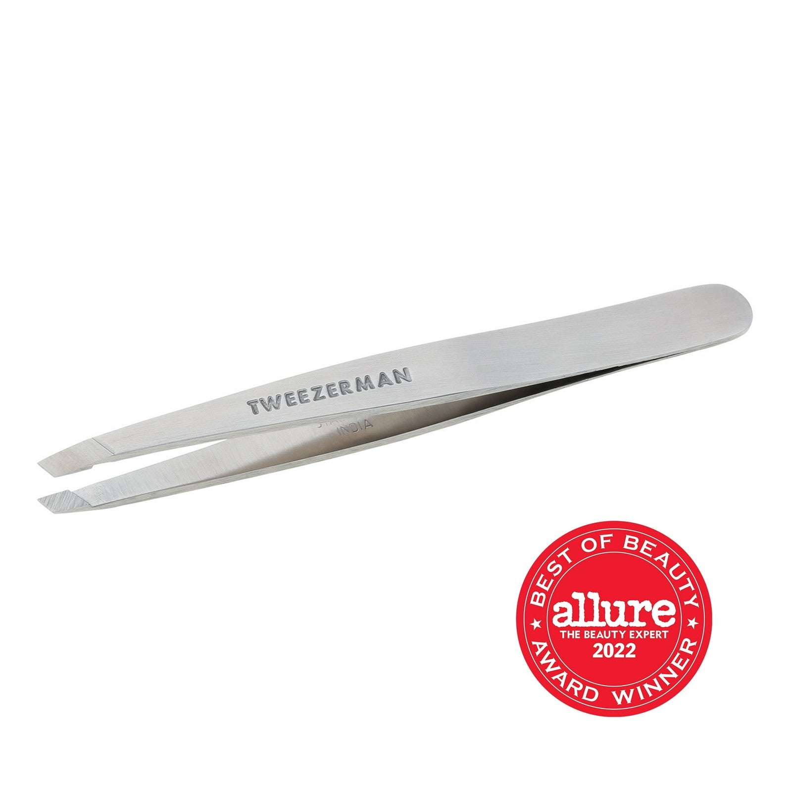 Tweezerman Classic Stainless Steel Slant Tweezer 1231-R — retail product