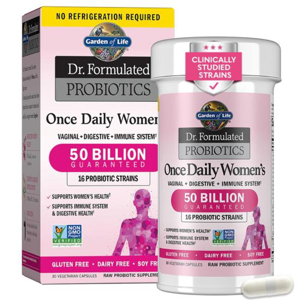 Garden of Life Once Daily Dr. Formulated Probiotics for Women 50 Billion — supplement pack
