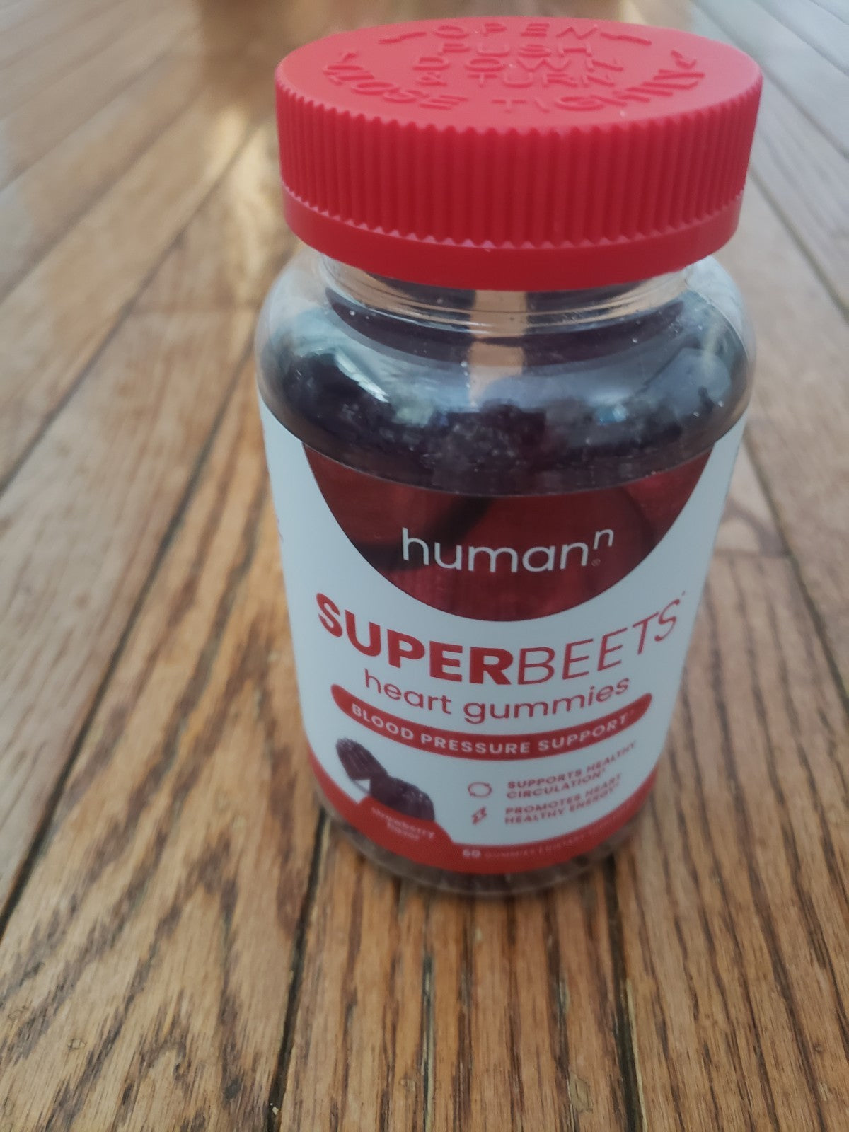 HumanN Super Beets Strawberry Gummies 60 Ct Blood Pressure Support — supplement pack