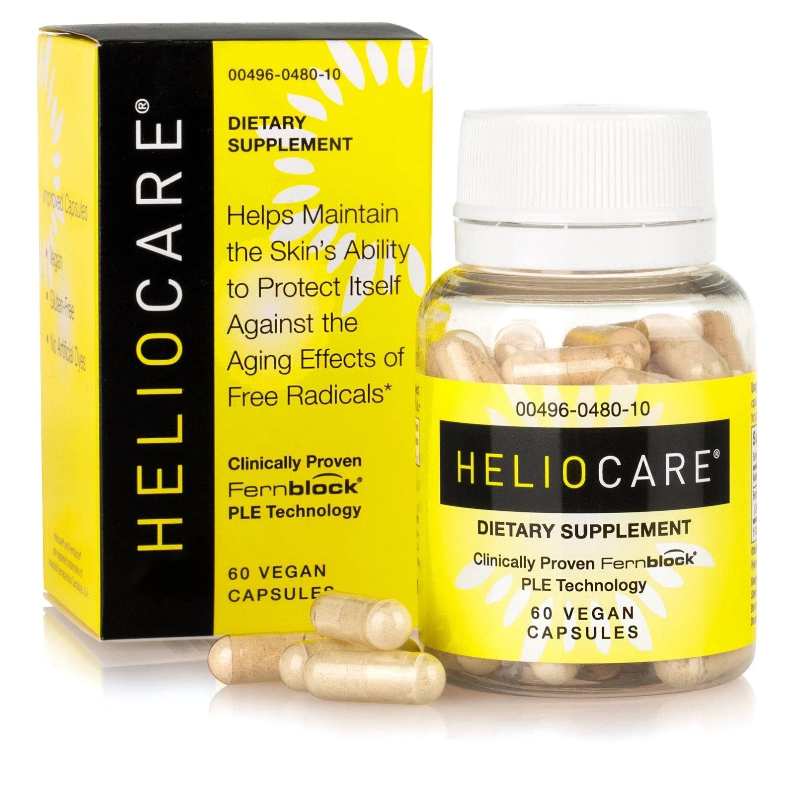 Heliocare Skin Care Dietary Supplement 60 Vegan Capsules — supplement pack