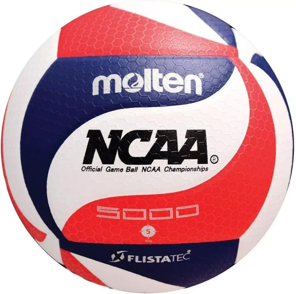 Molten V5M5000-3N Flistatec NCAA Volleyball - Red/White/Blue- PU Microfiber Ball — retail product