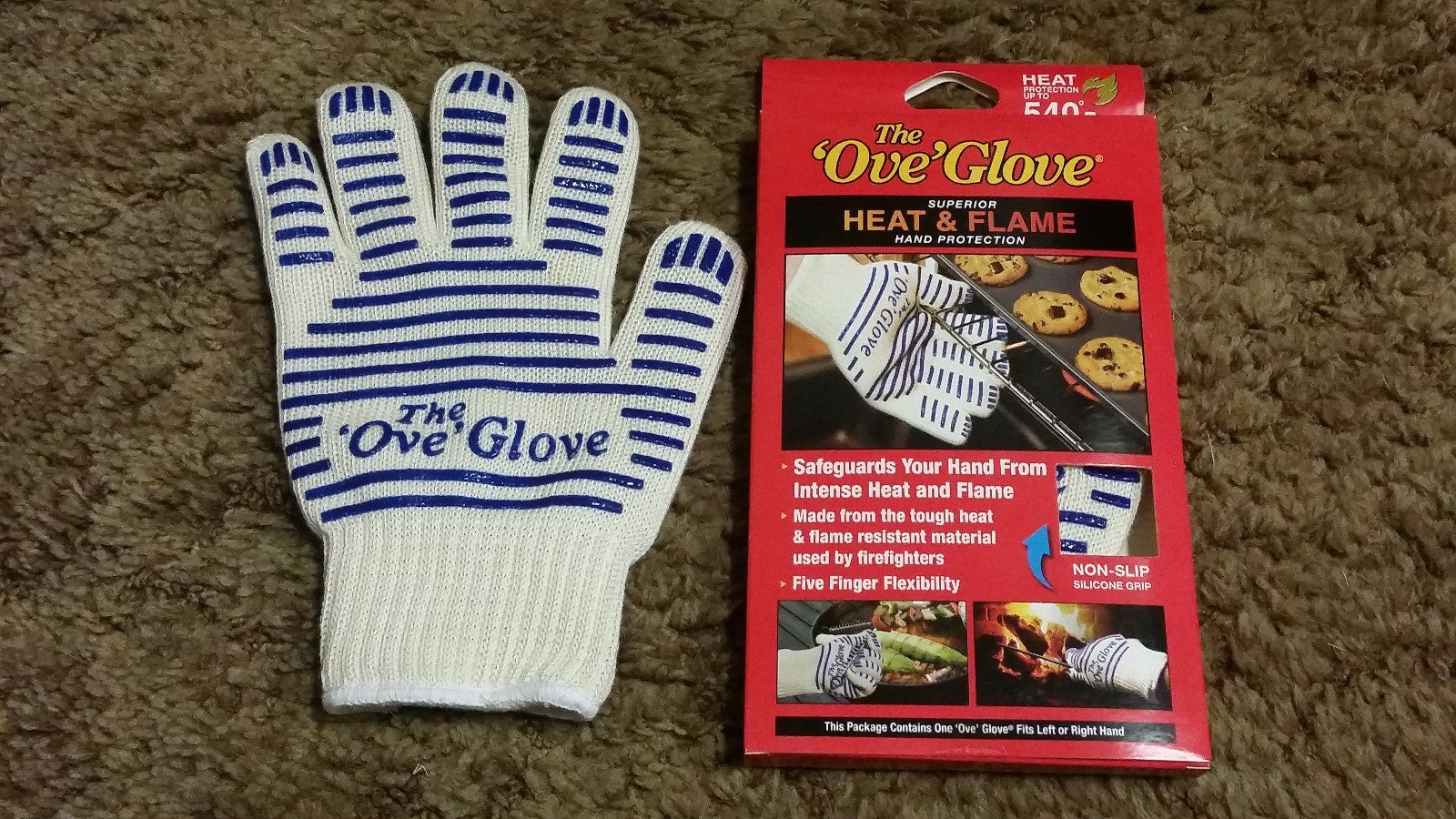 Ove Glove Heavy Duty Oven Glove Non-slip Silicone Grip For Hot !!!!!!!! — retail product