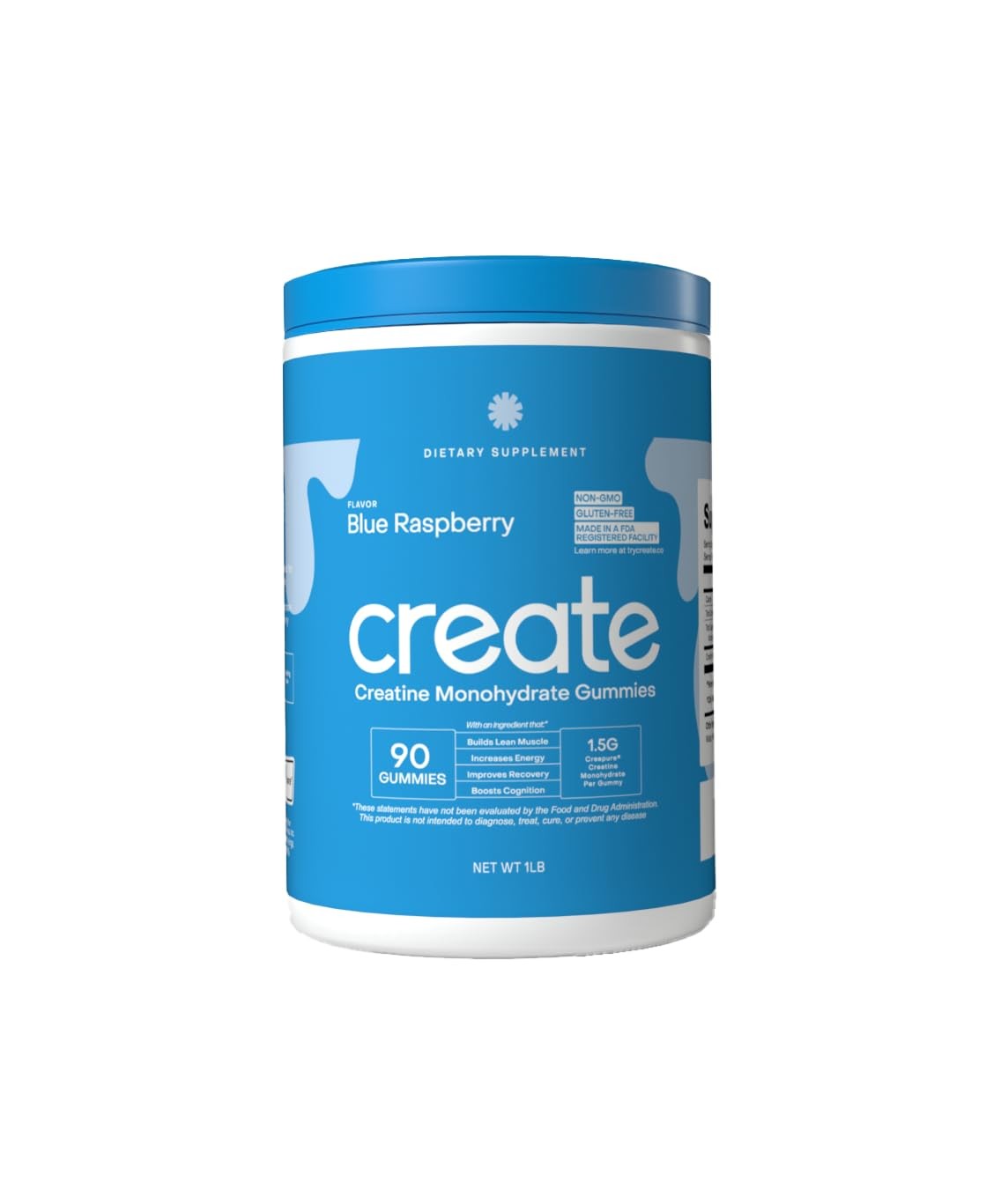 Create Creatine Monohydrate Gummies for Men & Women Boost Focus Strength — supplement pack