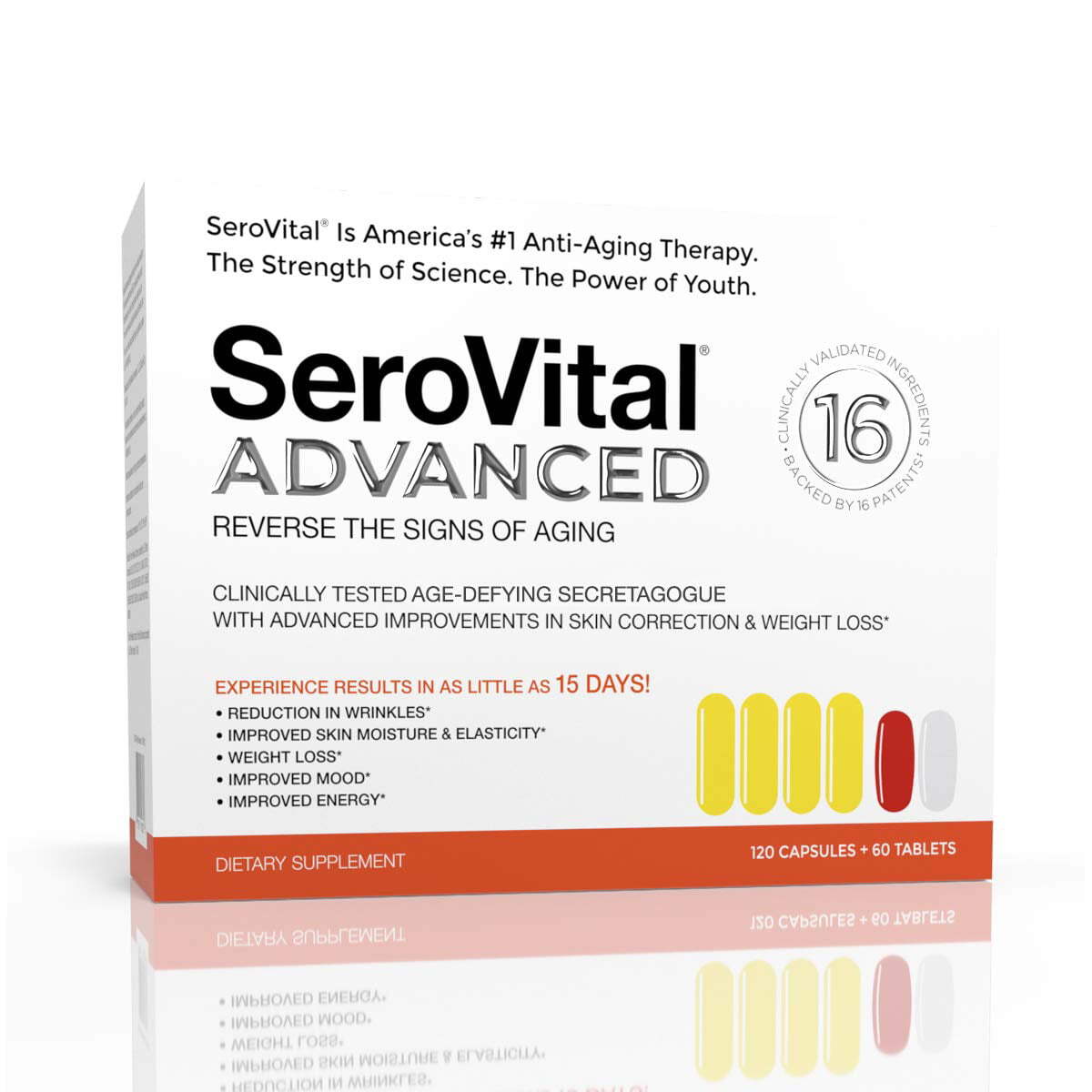 SeroVital Advanced 120 Caps Day Dietary Supplement — supplement pack