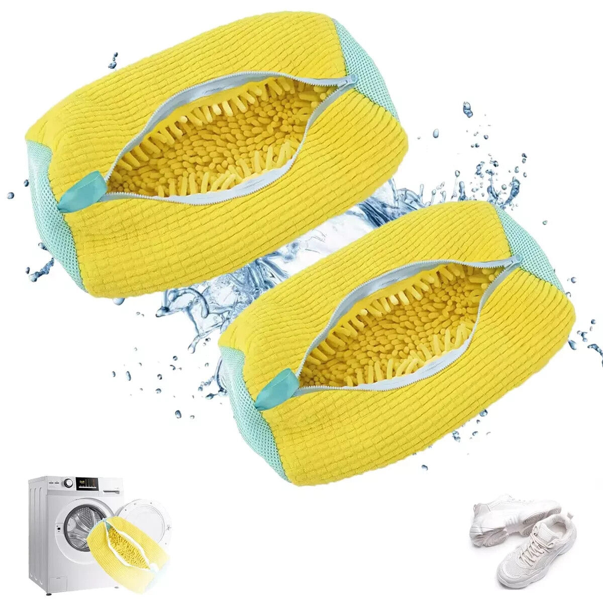 Shoe Washing Bag for Washing Machine Laundry Shoe Bag for Washer and Dryer pack of 2 — retail product