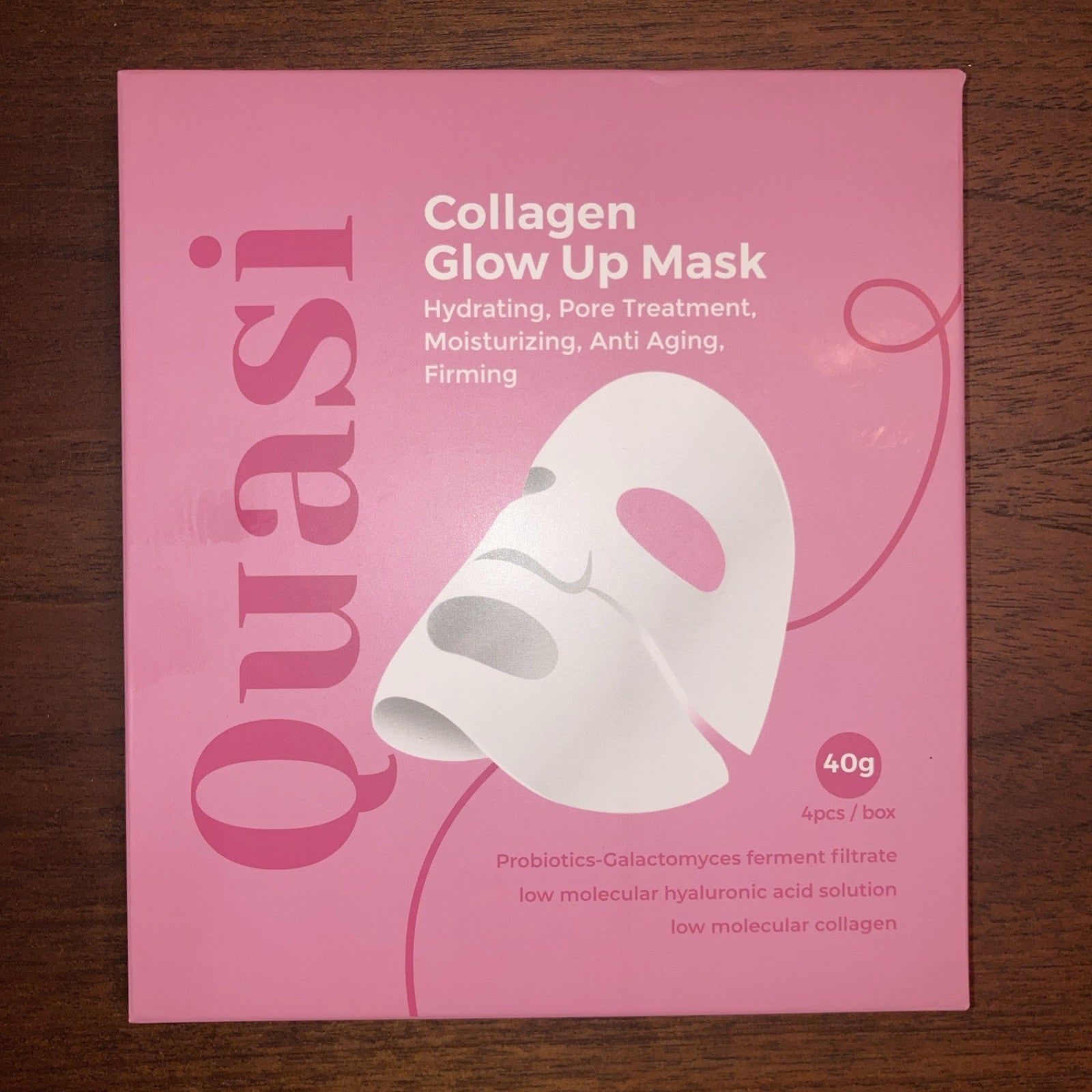 QUASI COLLAGEN GLOW UP MASK 4 PCS — supplement pack