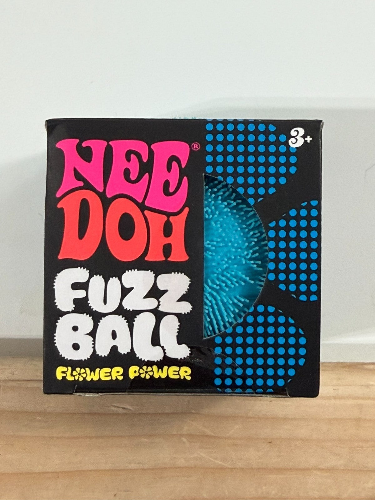 Needoh FUZZ BALL Flower Power Nee Doh Squish Stress Ball random cloro — retail product